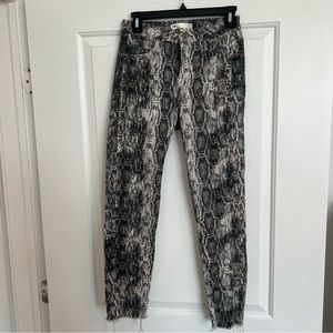 Zara snakeprint jean